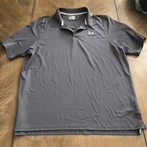 NWOT Under Armour Grey Polo Tee